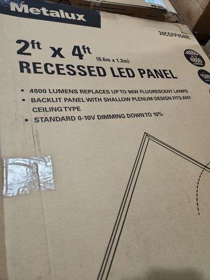 Metalux
2 ft. x 4 ft. 4500 Lumens Integrated LED Flat Panel Light 4000K