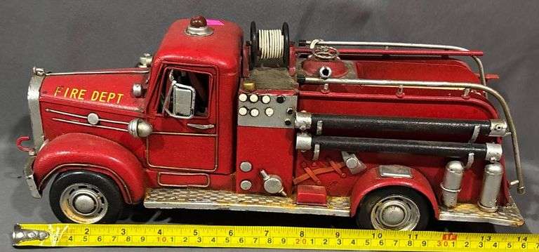 Metal Fire Engine Model with So. Prairie and Fire Dept. Markings, 14 ...