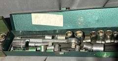 S-K Tools Metal Socket Wrench Sets with Cases