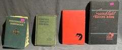 Hardcover Books Including Machinery’s Handbook and Recipe Books
