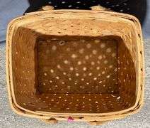 Three Handwoven Baskets in Varying Sizes and Styles