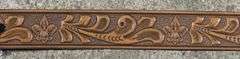 Tooled Leather Belt with Philmont Buckle by Bowen Western Products