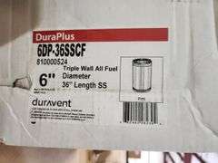 DuraVent
DuraPlus All-Fuel Chimney 6in. X 36in. Diameter Chimney Pipe, Stainless Steel