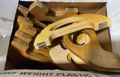 13 Hinged Wood Bag Handles