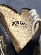 Three Pairs of Boots Including Durango size 10, Woodstock Boots size 11 , and Unmarked Cowboy Boots size 11 1/2