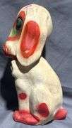 Carnival Chalkware Basset Marked “Carnival from North of South Bend, Indiana 1953”,  12″ Tall