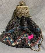 Two Evening Bags Featuring Beaded and Mesh Designs inc. Whiting & Davis