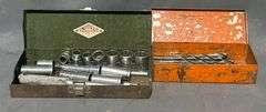 S-K Tools Socket Set and Drill Bits in Metal Cases