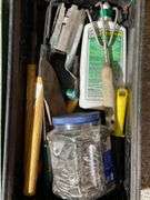 Hardware Components and Tools in Plastic Bins