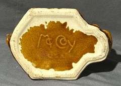 2 McCoy Pottery Wishing Well Planters, 6.5×4.5×6.5″