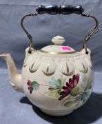 Cartwright Bros. Hand Painted Teapot, 8″