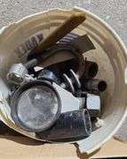 Hardware, Telephones, and Wire Clamps in Containers