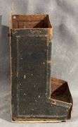 Tin Wall Hanging Match Box Holder, 6” Tall