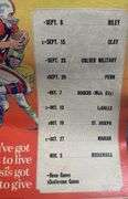 Pepsi 1972 Jackson High School Football Schedule Posters