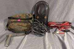 Towing Accessories with Wiring, Black Mounting Bracket, and Camouflage Bag