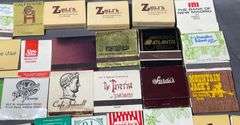 Matchbooks with Various Business Logos and Designs Including Cork’ N Cleaver, Arkansas State parks & Tippecanoe Place South Bend Indiana