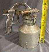 Metal Spray Gun with Attached Canister, Marked ’99-B’