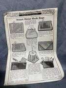 Needlecraft Magazines, Advertising Ephemera, and Metal Mesh Coin Purse