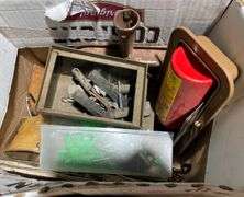 Hardware and Tools Including Ballmoor Dust Pan and Hand Saw