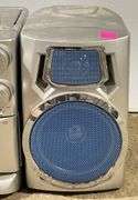 Compact Audio System with CD, Radio, Cassette, and Detachable Speakers