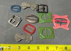 Plastic and Metal Buckles in Storage Container