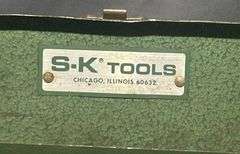 S-K Tools Socket Wrench Set in Metal Box 17 3/8”x 3 3/4”x 2”