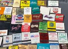 Matchbooks and Crayola Crayons Box Including Business Branding From: Robert Dalton for Warren County Sheriff, Hooters, Grandmas Country Store & The Halls Guesthouse Ft. Wayne, Indiana