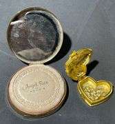 Pond’s Angel Face Compact and Estee Lauder Heart-Shaped Case