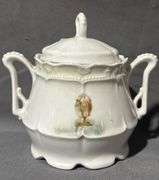 Porcelain Lily Biscuit/ Cracker Jar, 3.5″