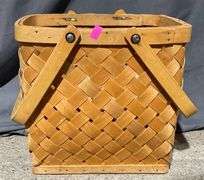 Three Handwoven Baskets in Varying Sizes and Styles