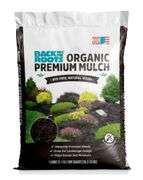 Back to the Roots 20lbs Organic Premium Mulch Natural Hardwood Brown: Weed Control, Moisture Retention