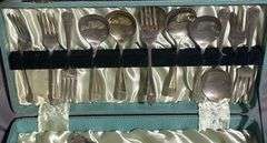 Stainless Nickel Silver Flatware in Case