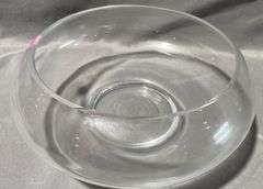 Clear Glass Bowl With Rounded Base, 7×3″