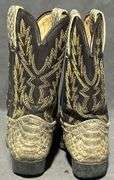 Three Pairs of Boots Including Durango size 10, Woodstock Boots size 11 , and Unmarked Cowboy Boots size 11 1/2