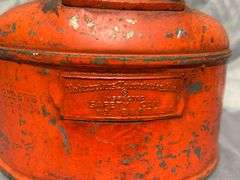 Red Painted Safety Can by Underwriters Laboratories 7”x4”
