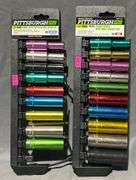 Two Pittsburgh Pro 10-Piece 1/2-Inch Drive Color-Coded Deep Wall Socket Set (missing 19mm socket from set)