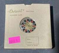 Handmade Orient Powder Case with Colorful Embellishments