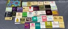 Matchbooks with Various Business Logos and Designs Including Cork’ N Cleaver, Arkansas State parks & Tippecanoe Place South Bend Indiana