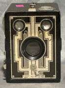 Eastman Kodak Box Camera with Geometric Front Panel Design