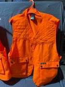 Two Blaze Orange Mossy Oak Vests, Small/Medium and Large/Extra Large