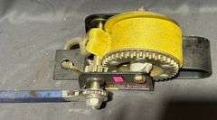 Haul-Master Hand Winch with 900 lb Capacity and Yellow Strap