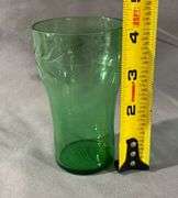 Brass Drink Server with Colored Glass Cups and Accessories, 4.5″
