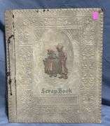 Scrapbook Featuring Holiday Cards From 1939-1948 With Embossed Cover