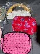 Handbag Form with Wood Handle & Four Interchangeable Covers