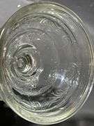 Glass Oil Lamp Bases with Etched and Smooth Designs