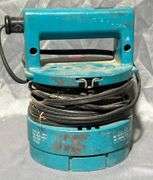 Portable Blue and Red Handheld Lamp with Attached Cord