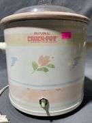 Rival Crock-Pot Model 3102/2 Slow Cooker with Floral Pattern