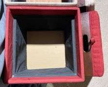 Fabric-Covered Storage Ottomans with Removable Lids, 17x17x17”