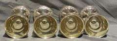 Four Heckman Industries Tarnish Protected Goblets, 5” Tall