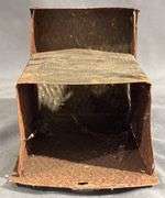 Tin Wall Hanging Match Box Holder, 6” Tall